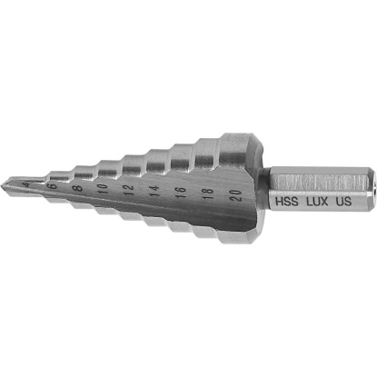 LUX-TOOLS Stopenjski sveder Ø 4 mm - 20 mm