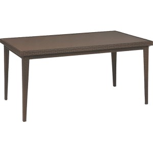 Vrtna miza Davenport rjava 75 cm x 160 cm x 90 cm