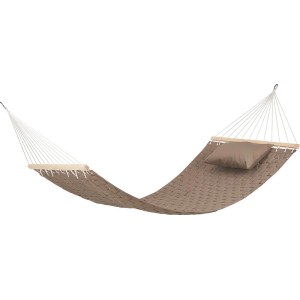 Viseča mreža iz blaga Telkwa rjava 310 cm x 110 cm