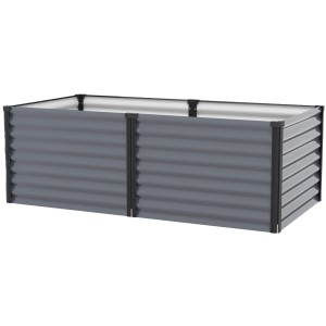 Vitavia visoka greda Linus 630 Granitno-črna Š 96 cm x D 188 cm x V 63 cm