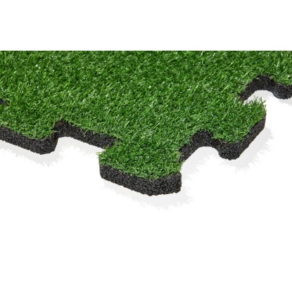MAX 3 Gumijasta ploščica Puzzle 500 mm x 500 mm x 25 mm umetna trava