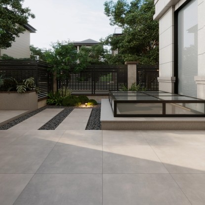 Terasna plošča iz porcelanskega kamna Streetline siva 60 x 60 x 2 cm - 2 kosa
