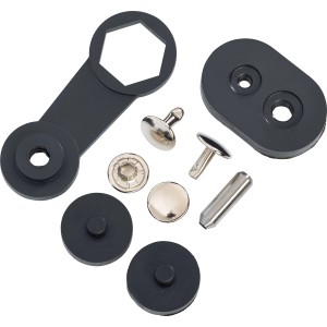 Votla kovica 3 mm x 10,5 mm siva