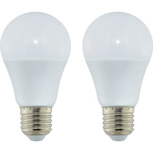 LED-sijalka v obliki žarnice E27/6 W (470 lm) toplo bela paket po 2 ER: A+