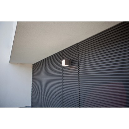 Lutec LED zunanja stenska svetilka Cuba antracitna z nastavljivo belo svetlobo