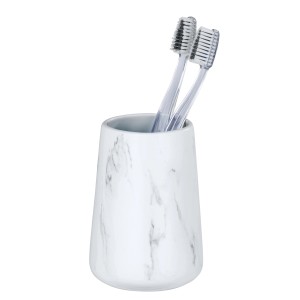 Wenko Lonček za zobne ščetke Adrada keramika 8,5 x 12 x 8,5 cm bel