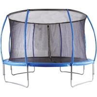 Vrtni trampolin Okrogel Ø 427 cm z varnostno mrežo Moder