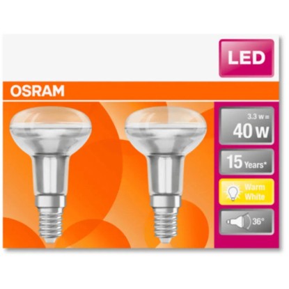 Osram Reflektorska LED-svetilka E14/3,3 W (210 lm), Topla bela svetloba