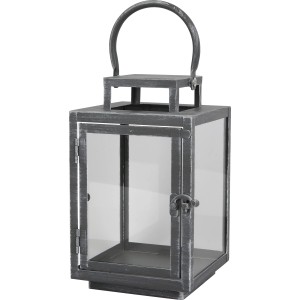 Kovinska laterna Siva 22,5 cm