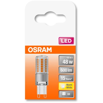 Osram Sijalka LED G9 4,8 W toplo bela 600 lm 1,8 x 1,8 cm (V x Ø)