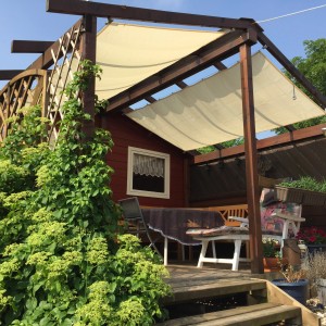 Peddy Shield Sončno jadro 270 cm x 140 cm slonokoščena barva