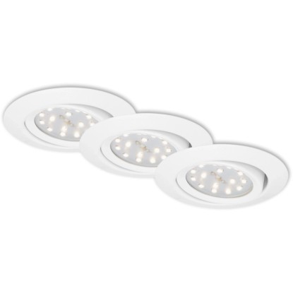 Briloner LED vgradna svetilka bela