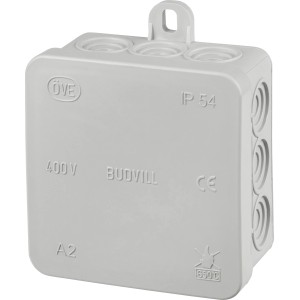 Razdelilna doza Nadometna 75 mm x 75 mm Siva IP54