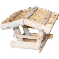 Ptičja hišica Strešica iz vejic 19 cm x 24 cm