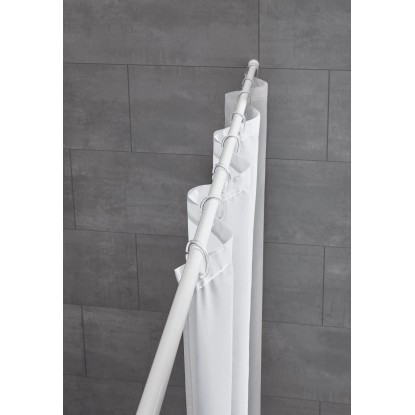 Kleine Wolke vzmetna palica 75 cm do 125 cm ø 2,5 cm bela