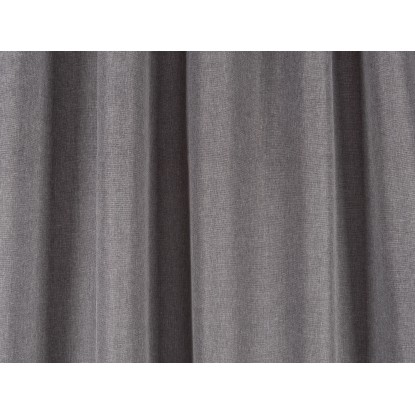 OBI Zavesa z zankami Temno siva 2-delni komplet 135 cm x 250 cm