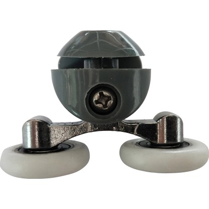 Dvojno kolesce za kabine za prhanje 4 v kompletu Debelina stekla 4–5 mm