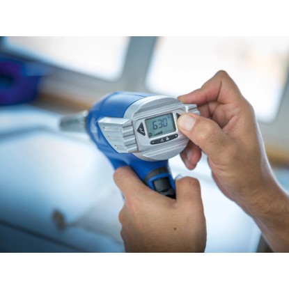 LUX-TOOLS Toplotna pištola HLP-2000 LCD s priborom