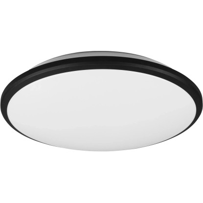 Reality Stropna LED-svetilka Limbus črna mat Ø 34,7 cm