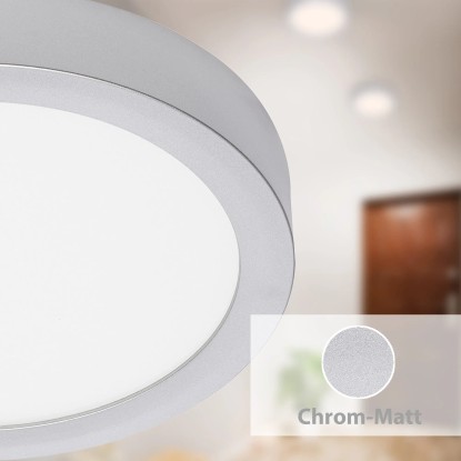 Briloner LED stropna in stenska svetilka Fire mat kromirana topla bela svetloba