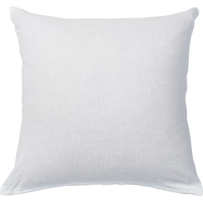 Polnjena blazina 40 cm x 40 cm rože belo-siva