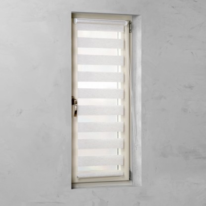 Cocoon Easy Fix dvojna dnevna rolo zavesa lan 45 cm x 150 cm