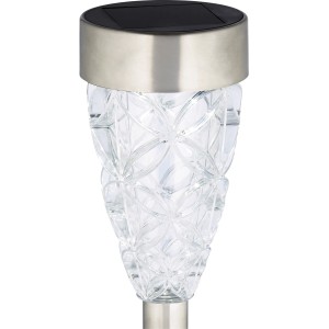 LED solarna vbodna svetilka Donati prosojna