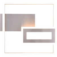 Reality Stropna LED-svetilka Spiro 33 cm x 4,5 cm x 30 cm nikelj mat