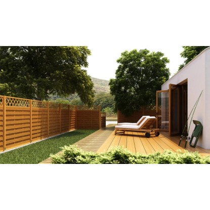 Element ograje Country Laziran v barvi pinije 120 cm x 180 cm