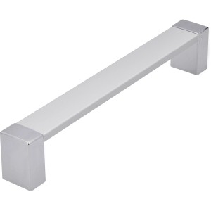 Siro Pohištveni ročaj 2156 alum. mat krom sijajni razmik 128 mm