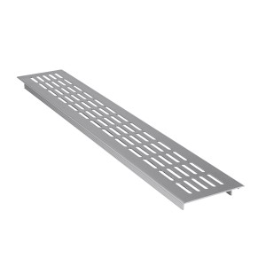 Rešetka iz lahke kovine aluminij 480 mm x 80 mm srebrna
