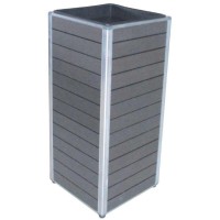 Steber za rastline iz WPC Monaco 27 cm x 27 cm x 62 cm antracitni