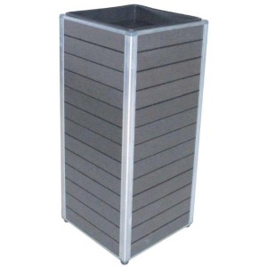 Steber za rastline iz WPC Monaco 27 cm x 27 cm x 62 cm antracitni