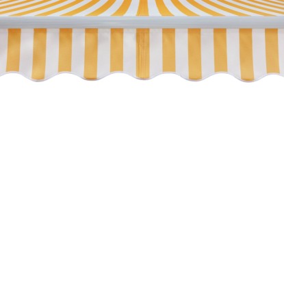Markiza s pregibnimi rokami Aventura 300 cm x 200 cm rumeno-bela črtasta