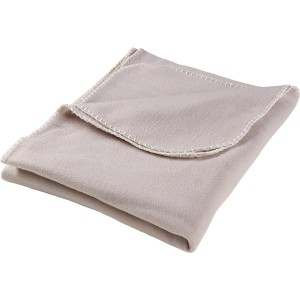 Flis odeja Uni 130 cm x 160 cm Svetlo siva