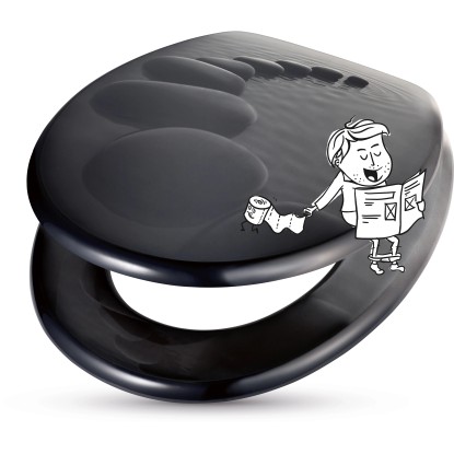 baliv WC-deska Comala II s počasnim zapiranjem duroplast marmor siva