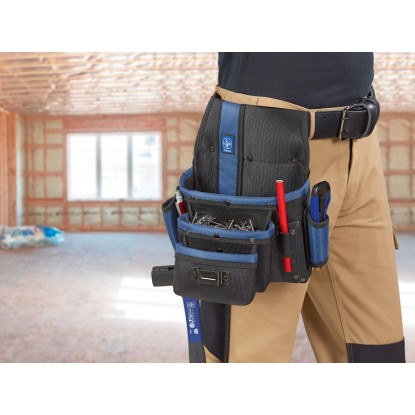 LUX-TOOLS Torba za žeblje najlon 3 žepi