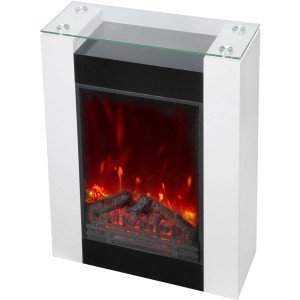 EL Fuego Električni kamin Tessin Bel z grelnikom zatemnilen 1,8 kW