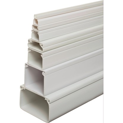 Kabelski kanal 60 mm x 40 mm bel dolžina 2 m