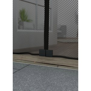 Magnetna zavesa 95 cm x 235 cm Antracit