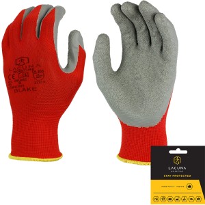 Rokavica z lateks premazom Blake rdeča vel. 10