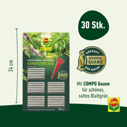 Compo Gnojilne palčke za zelene rastline in palme 30 kos