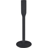 Svečnik Minimalist Zen Aluminij 25,5 cm Črn