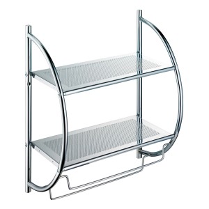 Kopalniški stenski regal kromiran