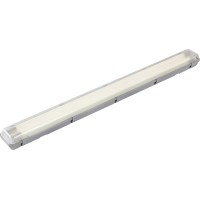 LED svetilka za vlažne prostore 2x18W hladno bela 3900lm IP65 siva pribl. 127cm