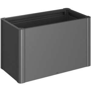 Biohort Visoka greda Belvedere Midi vel. 100 temno siva kovinska