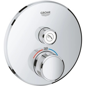 Grohe Termostat Grohtherm SmartControl z 1 zapornim ventilom krom okrogel
