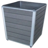 Korito za rastline iz WPC Monaco 27 cm x 27 cm x 28 cm antracitno