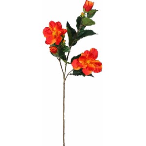 Dekorativna veja hibiskusa 76 cm oranžna