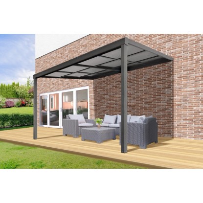 Floraworld Terasni nadstrešek Air antracitni (Š x G) 390 cm x 299 cm